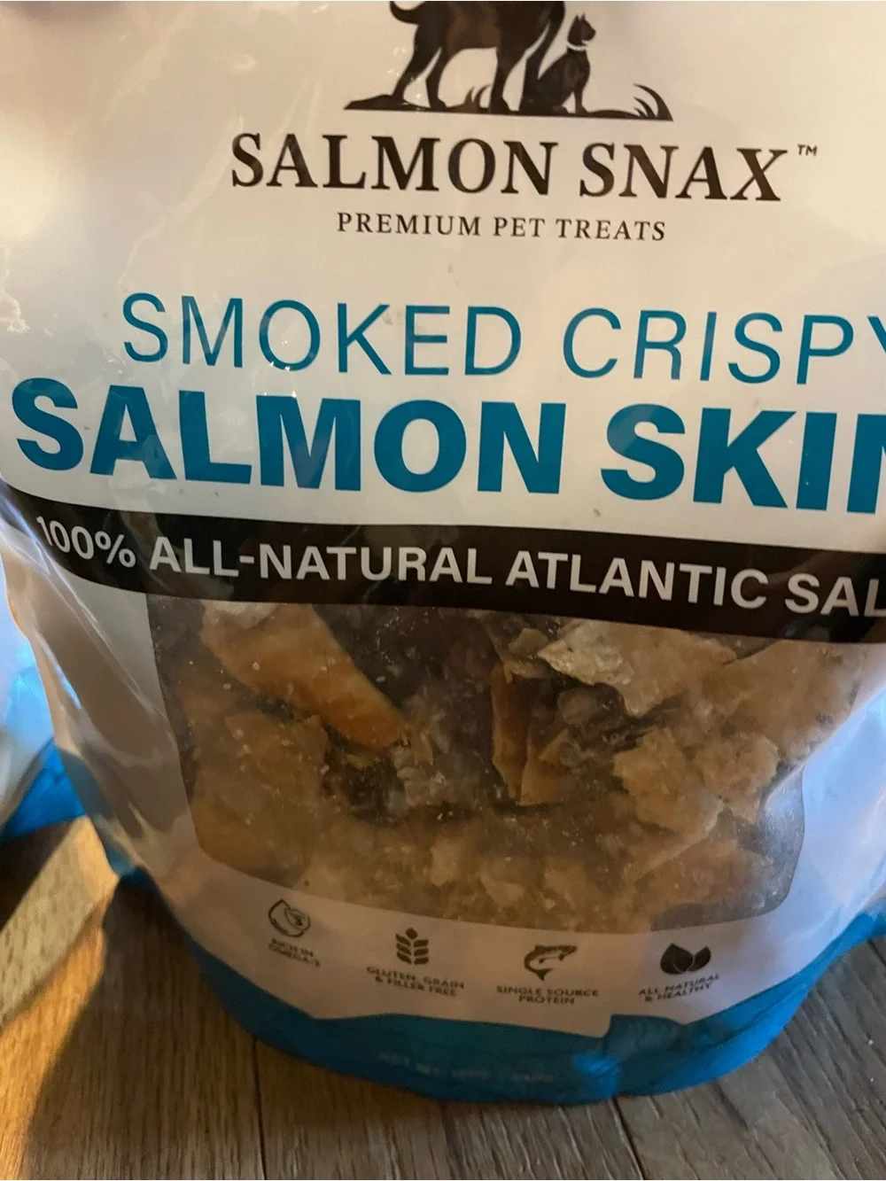 Smoked Crispy Salmon Skins - Blue
